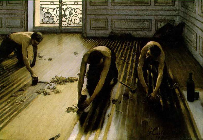 Gustave Caillebotte Les raboteurs de parquet oil painting picture